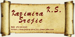 Kazimira Srejić vizit kartica